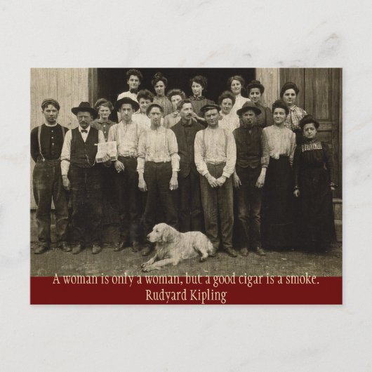Een goede sigaar is een rook briefkaart (Voorkant)