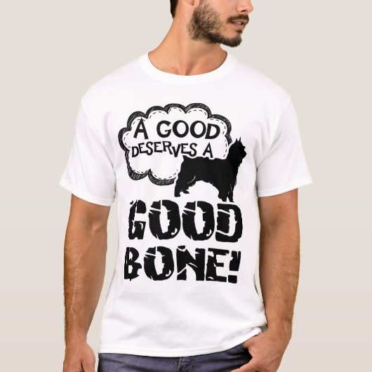 Een goede, slordige Terrier verdient een goed bont T-shirt (Voorkant)