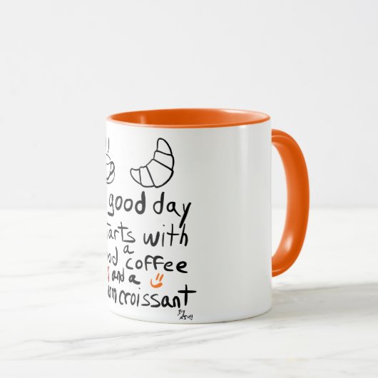 Een goede start mok (Voorkant rechts)