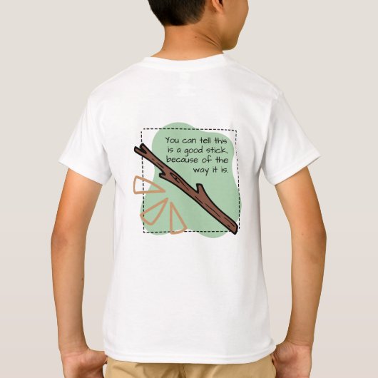 Een goede stok Kinder T-shirt (Achterkant)