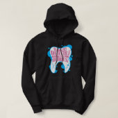 Een goede tandarts komt nooit op je zenuwenFunny-d Hoodie (Design voorkant)