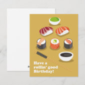 Een goede verjaardag hebben feestdagenkaart (Voorkant / Achterkant)