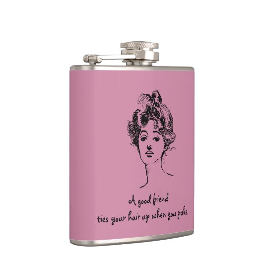 Een goede vriend Funny Heupfles (Rechts)