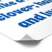 Een goede vriend is als een vierledige klaver - vr poster (Hoek)