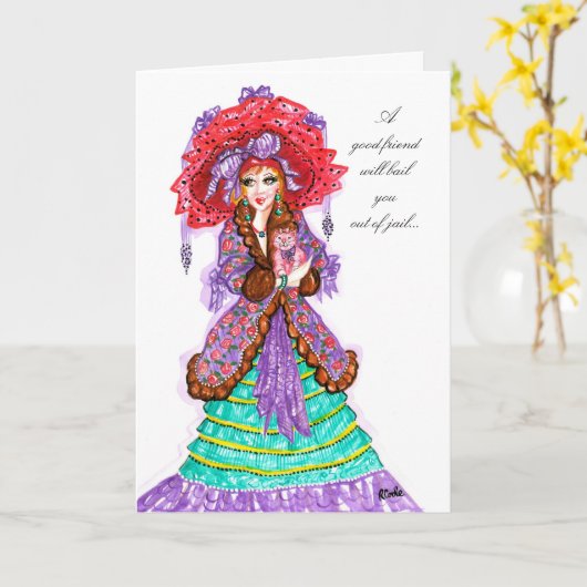 Een goede vriend… - kaart (Gele Bloem)