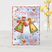 Een goede vriend - Wenskaart Kaart (Gele Bloem)