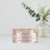 Een goede wens voor Rozen voor weddenschappen Visitekaartje (Staand voorkant)