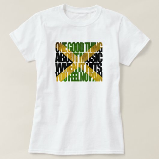 Een goede zaak voor Music Trenchtown Rock Jamaica T-shirt (Design voorkant)