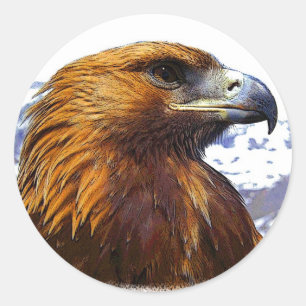 Een Golden Eagle Ronde Sticker