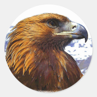 Een Golden Eagle Ronde Sticker