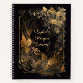 Een  Golden Floral Prayer Journal Notitieboek (Voorkant)