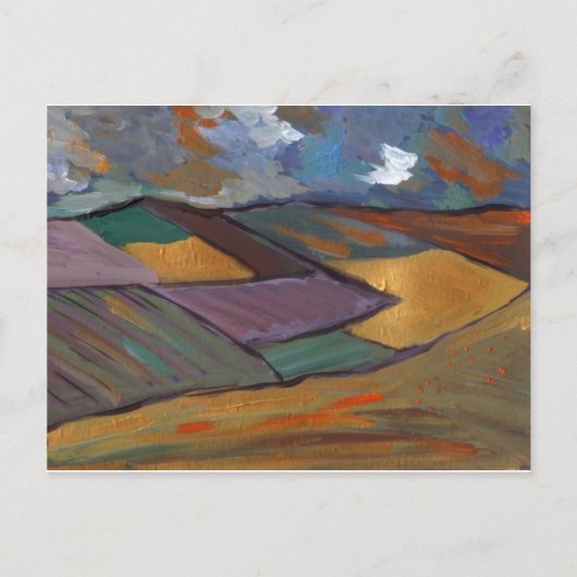EEN GOLDEN LANDSCAPE BRIEFKAART (Voorkant)