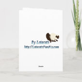 Een Golden Pug kerst Kaart (Achterkant)