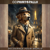 Een Golden Retriever als detective in Parijs Tissuepapier