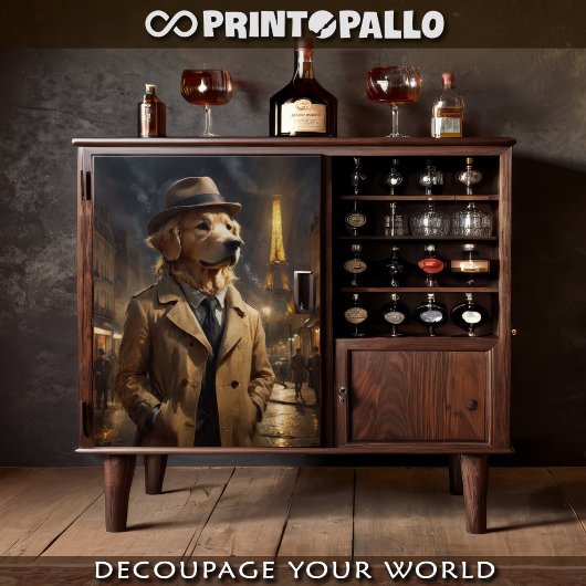 Een Golden Retriever als detective in Parijs Tissuepapier