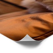 Een Golden Retriever Puppy in Mid-Yawn AI gegenere Poster (Hoek)