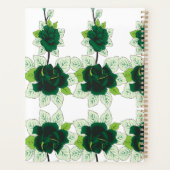 Een golden retriever puppy zit op een grasveld, w planner (Achterkant)