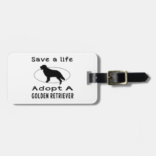 Een Golden Retriever redden Bagagelabel
