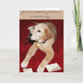 Een Golden Schrijven Een Nota Gezegde Sorry Kaart (Voorkant)