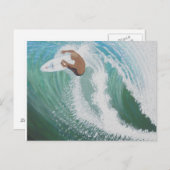 Een golf nemen briefkaart (Voorkant / Achterkant)