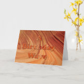 Een golf van de Verjaardag Kaart (Gele Bloem)