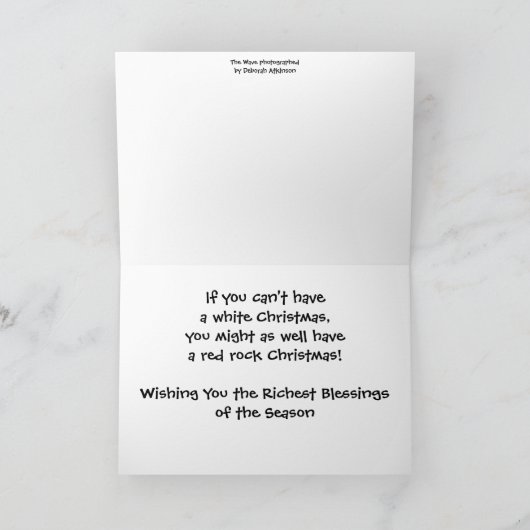 Een golf van Kerstmis Feestdagen Kaart (Binnen)