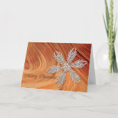 Een golf van Kerstmis Feestdagen Kaart (Voorkant)