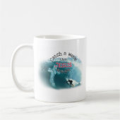 Een golf vangen koffiemok (Links)