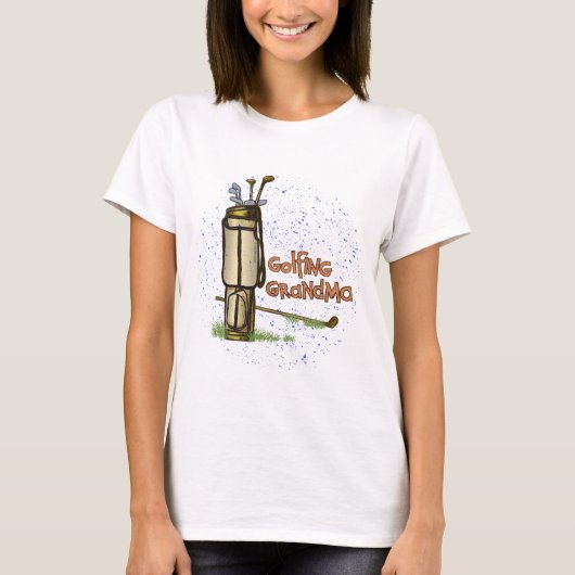Een golfende oma T-shirt (Voorkant)