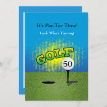 Een Golfer 🏌️ ‍ 00th Birthday Party Invitation