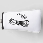 Een Golfer in b-w Golfheadcover (Voorkant)