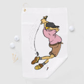Een Golfer mist de bal Golfhanddoek (Insitu)