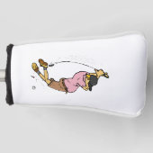 Een Golfer mist de bal Golfheadcover (Voorkant)
