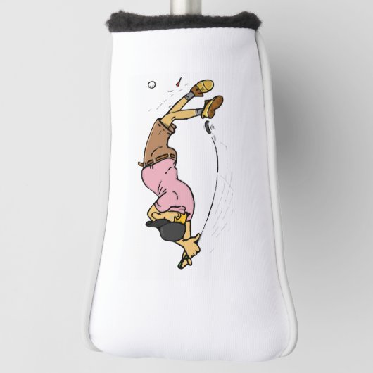 Een Golfer mist de bal Golfheadcover (Draai 90)