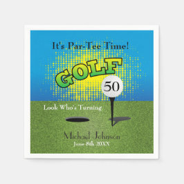 Een golfer 🏌️‍♂️ Verjaardagsfeest Servet