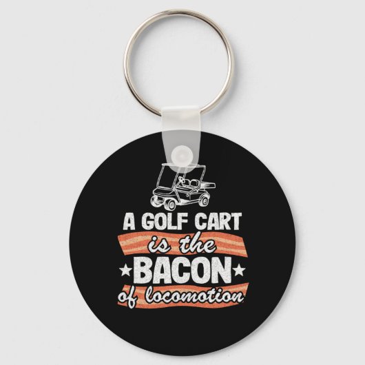 Een Golfkar is de bacon van de losbandige beweging Sleutelhanger (Voorkant)