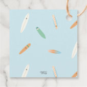 Een Golfoorlog Surf op zaterdag bedankt Bedankjes Labels (Achterkant)