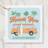 Een Golfoorlog Surf op zaterdag bedankt Bedankjes Labels (Voorkant)