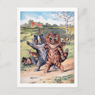 Een Golfwedstrijd, Louis Wain Briefkaart