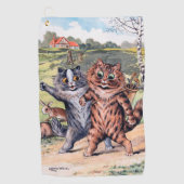 Een Golfwedstrijd, Louis Wain Golfhanddoek (Voorkant)