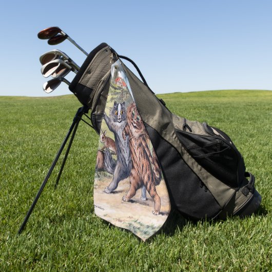 Een Golfwedstrijd, Louis Wain Golfhanddoek (Groen)