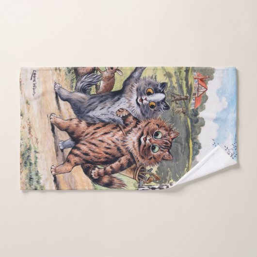 Een Golfwedstrijd, Louis Wain Handdoek (Handdoek)