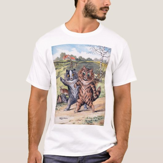 Een Golfwedstrijd, Louis Wain T-shirt (Voorkant)