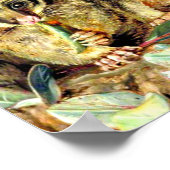 Een gom-structuur instellen poster (Hoek)