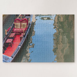 Een gondola-boot op een Venetië-kanaal, Italië Legpuzzel