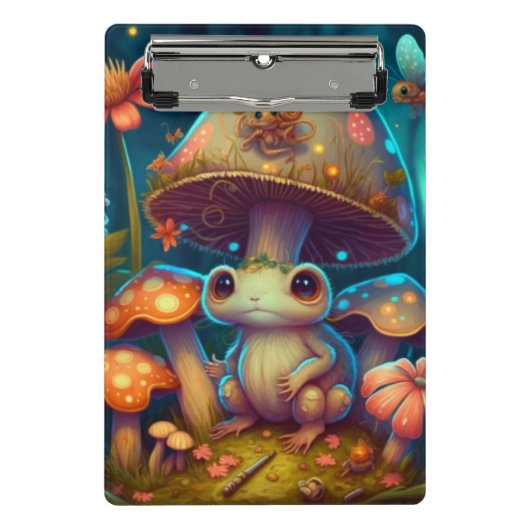 Een goochelpaddenstoel kikkerkklembord mini klembord (Voorkant)