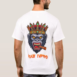 Een Gorilla Head T-Shirt print