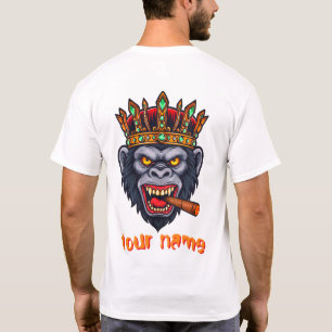 Een Gorilla Head T-Shirt print