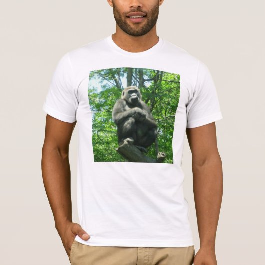 Een Gorilla met diep idee T-shirt (Voorkant)