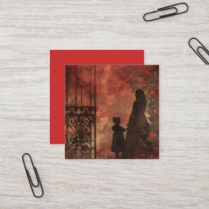 Een Gotische Moeder Serie Design #3 Vierkante Visitekaartje